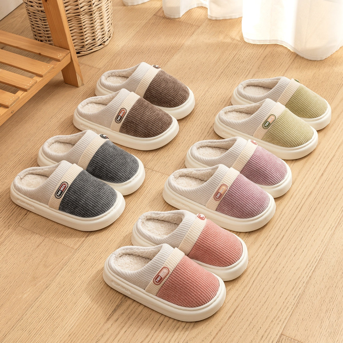 Comwarm ColorWarm™ Women’s Cotton Slippers