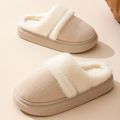 ComWarm CozyCotton™ Women’s Cotton Slippers – Thick Bottom, Non-Slip Indoor Shoes